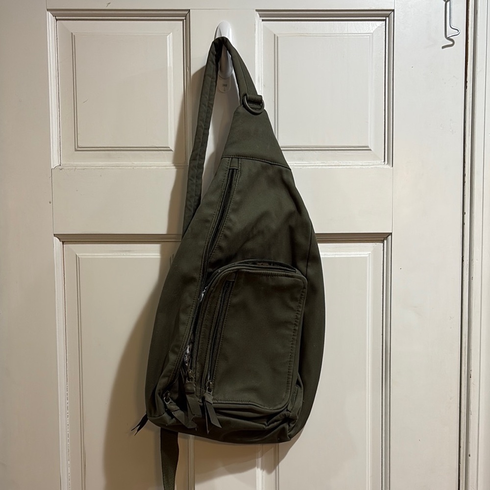 Vera Bradley Green Backpack with Utilitarian Design
